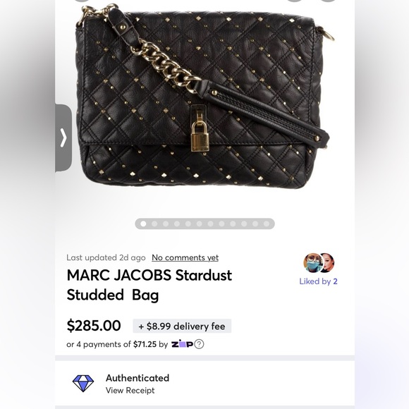 MARC JACOBS Stardust Studded Leather Bag - Picture 4 of 12